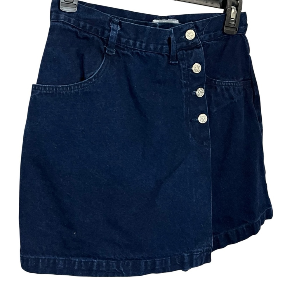 Vintage Sostanza High Rise Dark Wash Denim Skort